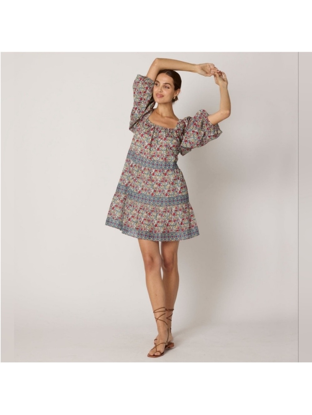 Cleobella Arrows & Bow Brooke Mini Dress Floral size XS
